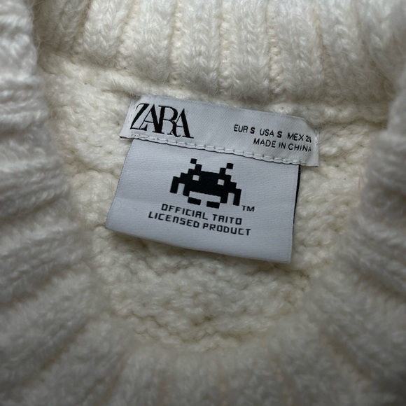 Zara x Space Invaders Knit Cropped Sweater - Rarely Worn - Picture 7 of 7